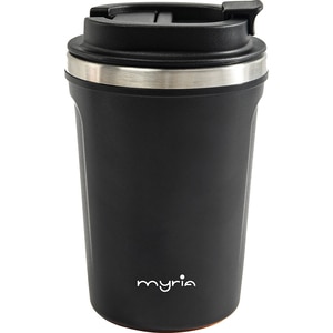 Cana calatorie MYRIA MY4487BK, 0.38l, inox 304, negru Cana calatorie MYRIA MY4487BK, 0.38l, inox 304, negru