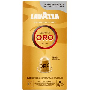 Capsule cafea LAVAZZA Qualita Oro, compatibile Nespresso, 10 capsule, 55g Capsule cafea LAVAZZA Qualita Oro, compatibile Nespresso, 10 capsule, 55g