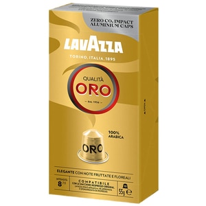 Capsule cafea LAVAZZA Qualita Oro, compatibile Nespresso, 10 capsule, 55g Capsule cafea LAVAZZA Qualita Oro, compatibile Nespresso, 10 capsule, 55g