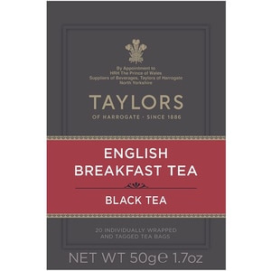 Ceai negru TAYLORS OF HARROGATE English Breakfast, 20 buc, 50g Ceai negru TAYLORS OF HARROGATE English Breakfast, 20 buc, 50g