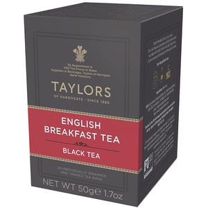 Ceai negru TAYLORS OF HARROGATE English Breakfast, 20 buc, 50g Ceai negru TAYLORS OF HARROGATE English Breakfast, 20 buc, 50g