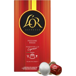 Capsule cafea L'OR Passione Rossa Maranello Espresso, compatibile Nespresso, 10 capsule, 52g Capsule cafea L'OR Passione Rossa Maranello Espresso, compatibile Nespresso, 10 capsule, 52g