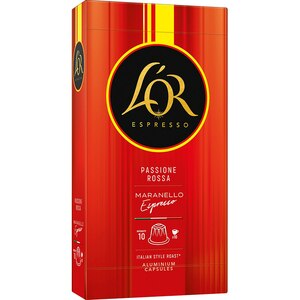 Capsule cafea L'OR Passione Rossa Maranello Espresso, compatibile Nespresso, 10 capsule, 52g Capsule cafea L'OR Passione Rossa Maranello Espresso, compatibile Nespresso, 10 capsule, 52g