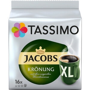 Capsule cafea TASSIMO Jacobs Kronung XL, 16 capsule, 195g Capsule cafea TASSIMO Jacobs Kronung XL, 16 capsule, 195g