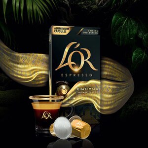 Capsule cafea L'OR Espresso Guatemala, compatibile Nespresso, 10 capsule, 52g Capsule cafea L'OR Espresso Guatemala, compatibile Nespresso, 10 capsule, 52g