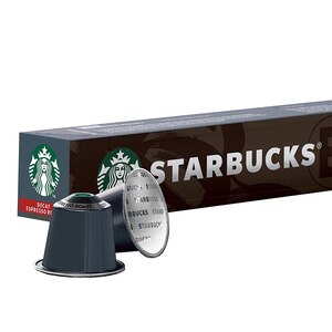 Capsule cafea STARBUCKS Decaffeinated Espresso Roast, compatibile Nespresso, 10 capsule, 57g Capsule cafea STARBUCKS Decaffeinated Espresso Roast, compatibile Nespresso, 10 capsule, 57g