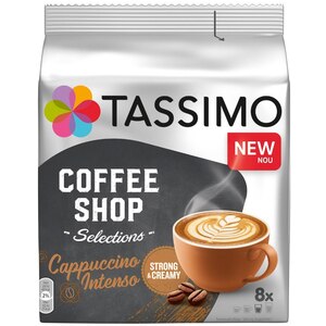 Capsule cafea TASSIMO Cappuccino Intenso, compatibile Tassimo, 16 capsule, 276g Capsule cafea TASSIMO Cappuccino Intenso, compatibile Tassimo, 16 capsule, 276g