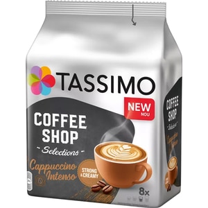 Capsule cafea TASSIMO Cappuccino Intenso, compatibile Tassimo, 16 capsule, 276g Capsule cafea TASSIMO Cappuccino Intenso, compatibile Tassimo, 16 capsule, 276g