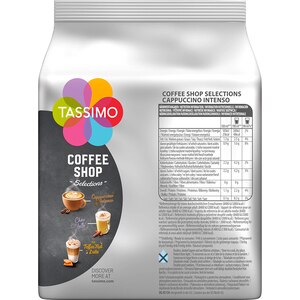 Capsule cafea TASSIMO Cappuccino Intenso, compatibile Tassimo, 16 capsule, 276g Capsule cafea TASSIMO Cappuccino Intenso, compatibile Tassimo, 16 capsule, 276g