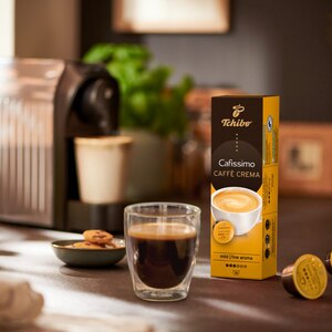 Capsule cafea TCHIBO Caffe Crema Fine Aroma, compatibile Cafissimo, 10 capsule, 75g Capsule cafea TCHIBO Caffe Crema Fine Aroma, compatibile Cafissimo, 10 capsule, 75g