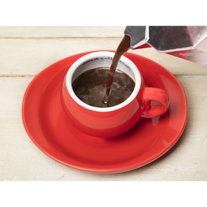 Set cutie ceramica + 6 cesti espresso DANESI CAFFE, rosu Set cutie ceramica + 6 cesti espresso DANESI CAFFE, rosu