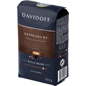 Cafea boabe DAVIDOFF Espresso 57 Dark Chocolatey, 500g Cafea boabe DAVIDOFF Espresso 57 Dark Chocolatey, 500g