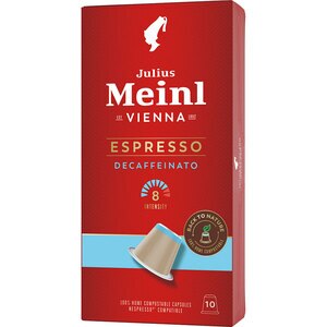 Capsule cafea JULIUS MEINL Espresso Decaffeinato, compatibile Nespresso, 10 capsule, 56g Capsule cafea JULIUS MEINL Espresso Decaffeinato, compatibile Nespresso, 10 capsule, 56g