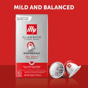 Capsule cafea ILLY Espresso Classico, compatibile Nespresso, 10 capsule, 57g Capsule cafea ILLY Espresso Classico, compatibile Nespresso, 10 capsule, 57g