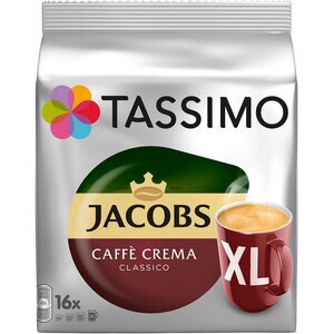 Capsule cafea JACOBS Cafe Crema XL, compatibile Tassimo, 16 capsule, 132.8g Capsule cafea JACOBS Cafe Crema XL, compatibile Tassimo, 16 capsule, 132.8g