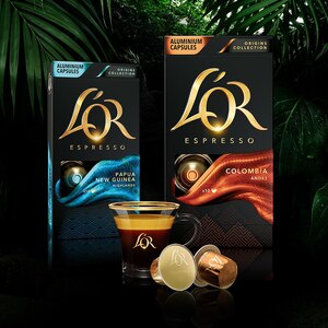 Capsule cafea L'OR Espresso Colombia, compatibile Nespresso, 10 capsule, 52g Capsule cafea L'OR Espresso Colombia, compatibile Nespresso, 10 capsule, 52g