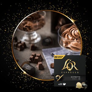 Capsule cafea L'OR Espresso Ristretto, compatibile Nespresso, 20 capsule, 104g Capsule cafea L'OR Espresso Ristretto, compatibile Nespresso, 20 capsule, 104g