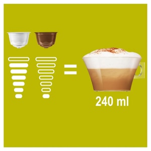 Capsule cafea NESCAFE Cappuccino, compatibile Dolce Gusto, 8 capsule cafea + 8 capsule lapte, 186.4g Capsule cafea NESCAFE Cappuccino, compatibile Dolce Gusto, 8 capsule cafea + 8 capsule lapte, 186.4g