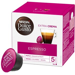 Capsule cafea NESCAFE Espresso, compatibile Dolce Gusto, 16 capsule, 96g Capsule cafea NESCAFE Espresso, compatibile Dolce Gusto, 16 capsule, 96g