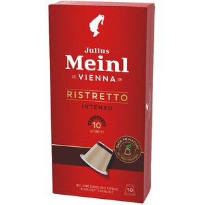 Capsule cafea JULIUS MEINL Ristretto Intenso, compatibile Nespresso, 10 capsule, 56g Capsule cafea JULIUS MEINL Ristretto Intenso, compatibile Nespresso, 10 capsule, 56g