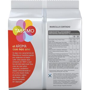 Capsule cafea JACOBS Marcilla Cortado, compatibile Tassimo, 16 capsule, 184g Capsule cafea JACOBS Marcilla Cortado, compatibile Tassimo, 16 capsule, 184g