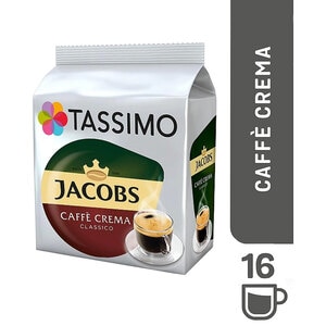 Capsule cafea TASSIMO Jacobs Cafe Crema Classico, 16 capsule, 112g Capsule cafea TASSIMO Jacobs Cafe Crema Classico, 16 capsule, 112g