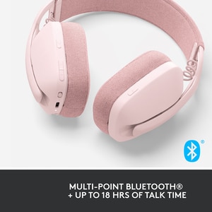 Casti PC LOGITECH Zone Vibe 100, Bluetooth, roz Casti PC LOGITECH Zone Vibe 100, Bluetooth, roz