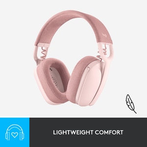 Casti PC LOGITECH Zone Vibe 100, Bluetooth, roz Casti PC LOGITECH Zone Vibe 100, Bluetooth, roz