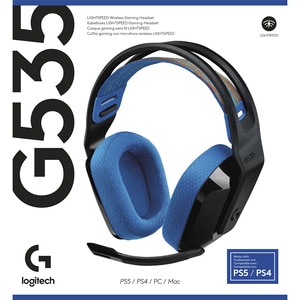 Casti Gaming Wireless LOGITECH G535 LIGHTSPEED, multiplatforma, negru-albastru Casti Gaming Wireless LOGITECH G535 LIGHTSPEED, multiplatforma, negru-albastru