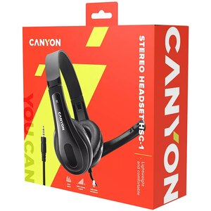 Casti PC CANYON HSC-1, 3.5mm, negru Casti PC CANYON HSC-1, 3.5mm, negru