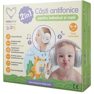 Casti antifonice bebelusi EASYCARE EASY00257, 0 luni+, alb Casti antifonice bebelusi EASYCARE EASY00257, 0 luni+, alb