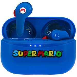 Casti pentru copii OTL Super Mario, Bluetooth, In-ear, Microfon, albastru Casti pentru copii OTL Super Mario, Bluetooth, In-ear, Microfon, albastru