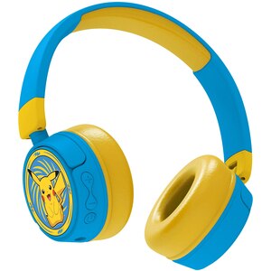 Casti pentru copii OTL Pokemon Pickachu, Bluetooth, On-ear, Microfon, albastru-galben Casti pentru copii OTL Pokemon Pickachu, Bluetooth, On-ear, Microfon, albastru-galben