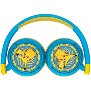 Casti pentru copii OTL Pokemon Pickachu, Bluetooth, On-ear, Microfon, albastru-galben Casti pentru copii OTL Pokemon Pickachu, Bluetooth, On-ear, Microfon, albastru-galben
