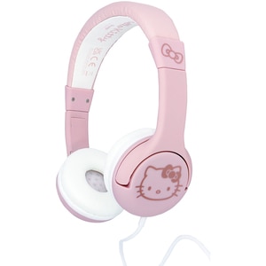 Casti pentru copii OTL Hello Kitty, Cu fir, On-ear, roz Casti pentru copii OTL Hello Kitty, Cu fir, On-ear, roz