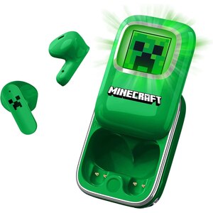 Casti pentru copii OTL Minecraft Creeper Slide, Bluetooth, In-ear, Microfon, verde Casti pentru copii OTL Minecraft Creeper Slide, Bluetooth, In-ear, Microfon, verde