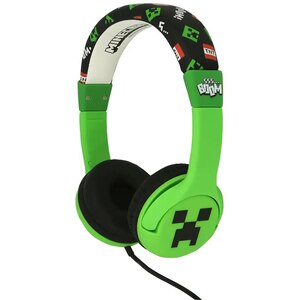Casti pentru copii OTL Minecraft Creeper, Cu fir, On-ear, verde Casti pentru copii OTL Minecraft Creeper, Cu fir, On-ear, verde