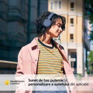 Casti SONY WH-CH520L, Bluetooth, On-Ear, Microfon, albastru Casti SONY WH-CH520L, Bluetooth, On-Ear, Microfon, albastru