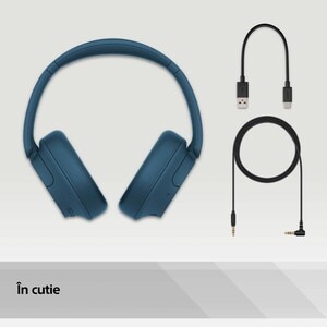 Casti SONY WH-CH720NL, Bluetooth, Over-Ear, Microfon, Noise Cancelling, albastru Casti SONY WH-CH720NL, Bluetooth, Over-Ear, Microfon, Noise Cancelling, albastru