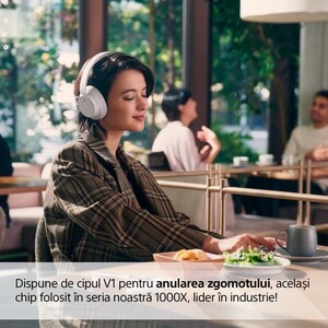 Casti SONY WH-CH720NW, Bluetooth, Over-Ear, Microfon, Noise Cancelling, alb Casti SONY WH-CH720NW, Bluetooth, Over-Ear, Microfon, Noise Cancelling, alb