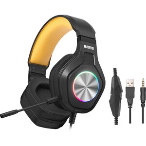 Casti Gaming MARVO HG9084 Pulz 80, stereo, USB, 3.5mm, negru Casti Gaming MARVO HG9084 Pulz 80, stereo, USB, 3.5mm, negru