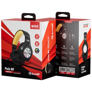 Casti Gaming MARVO HG9084 Pulz 80, stereo, USB, 3.5mm, negru Casti Gaming MARVO HG9084 Pulz 80, stereo, USB, 3.5mm, negru