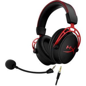 Casti Gaming HyperX Cloud Alpha Red, surround, multiplatforma, 3.5mm, negru-rosu Casti Gaming HyperX Cloud Alpha Red, surround, multiplatforma, 3.5mm, negru-rosu