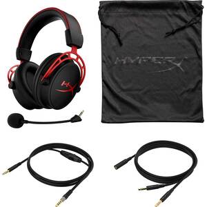 Casti Gaming HyperX Cloud Alpha Red, surround, multiplatforma, 3.5mm, negru-rosu Casti Gaming HyperX Cloud Alpha Red, surround, multiplatforma, 3.5mm, negru-rosu