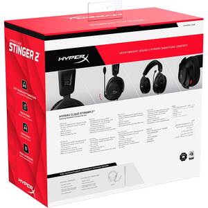 Casti Gaming HyperX Cloud Stinger 2, Spatial Audio, multiplatforma, 3.5mm, negru Casti Gaming HyperX Cloud Stinger 2, Spatial Audio, multiplatforma, 3.5mm, negru