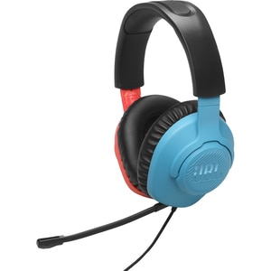 Casti Gaming JBL Quantum 100N, multiplatforma, 3.5mm, albastru-rosu Casti Gaming JBL Quantum 100N, multiplatforma, 3.5mm, albastru-rosu