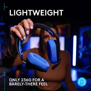 Casti Gaming Wireless LOGITECH G535 LIGHTSPEED, multiplatforma, negru-albastru Casti Gaming Wireless LOGITECH G535 LIGHTSPEED, multiplatforma, negru-albastru