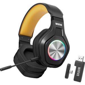 Casti Gaming Wireless MARVO HG9084W Pulz 80W, multiplatforma, stereo, 3.5mm, negru Casti Gaming Wireless MARVO HG9084W Pulz 80W, multiplatforma, stereo, 3.5mm, negru