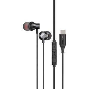 Casti PROMATE Silken-C, Cu Fir, In-ear, Microfon, USB-C, negru Casti PROMATE Silken-C, Cu Fir, In-ear, Microfon, USB-C, negru