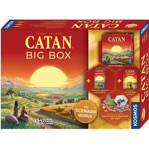 Joc de societate CATAN Big Box Editia 2025 CATBB25, 10 ani+, 3-6 jucatori Joc de societate CATAN Big Box Editia 2025 CATBB25, 10 ani+, 3-6 jucatori